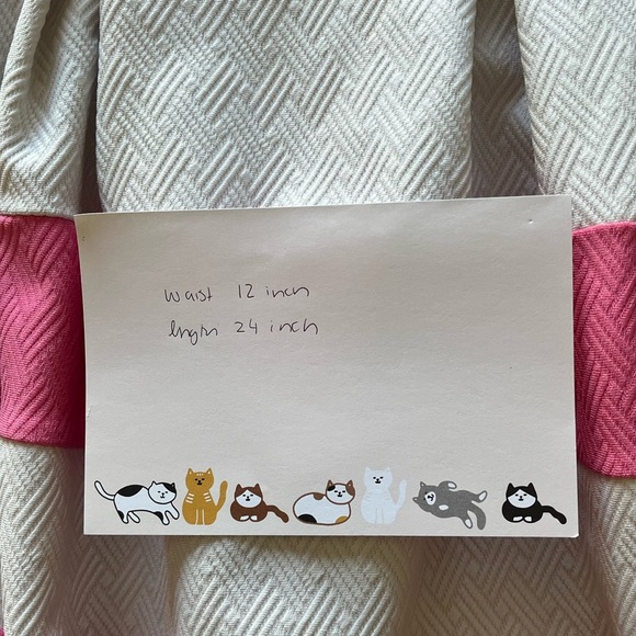 *FREE* Pink and white stripe flare skirt with cozy texture - Picture 5 of 5